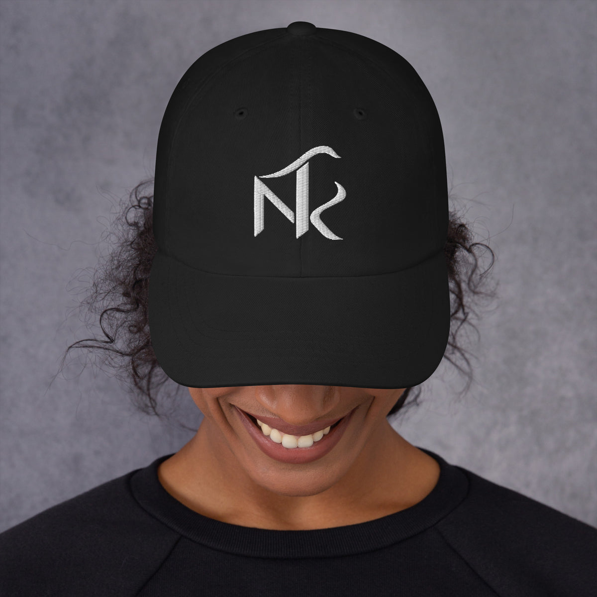 Casquette Signature NIF RAJALA noire – vue de face
