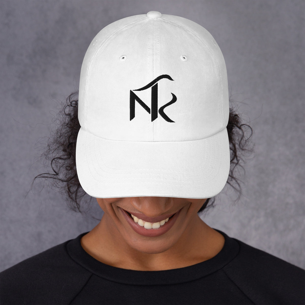 Casquette Signature NIF RAJALA blanche – vue de face