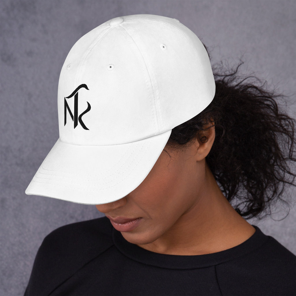 Casquette Signature NIF RAJALA blanche – côté gauche