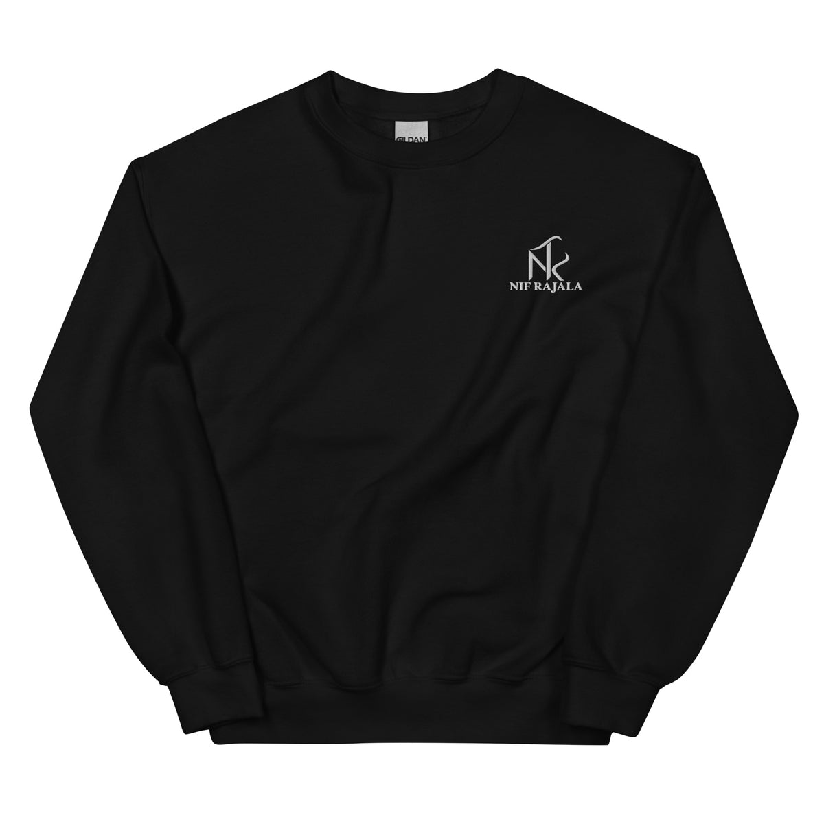 Sweat Signature NIF RAJALA noir – vue de face