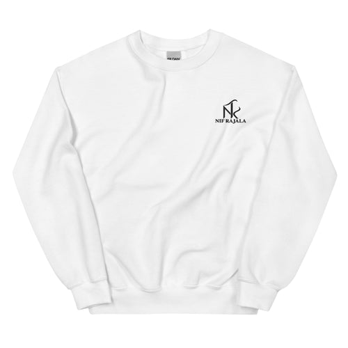 Sweat Signature NIF RAJALA blanc – vue de face