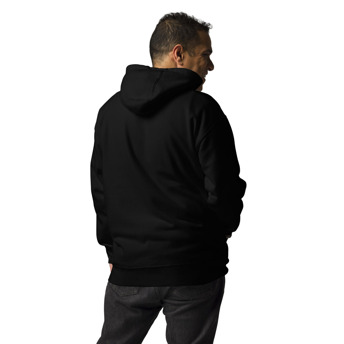 Hoodie Signature NIF RAJALA noir – vue de dos