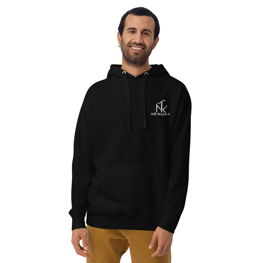 Hoodie Signature NIF RAJALA noir – vue de face
