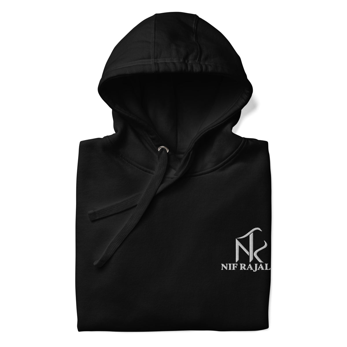 Hoodie Signature NIF RAJALA noir – vue de face