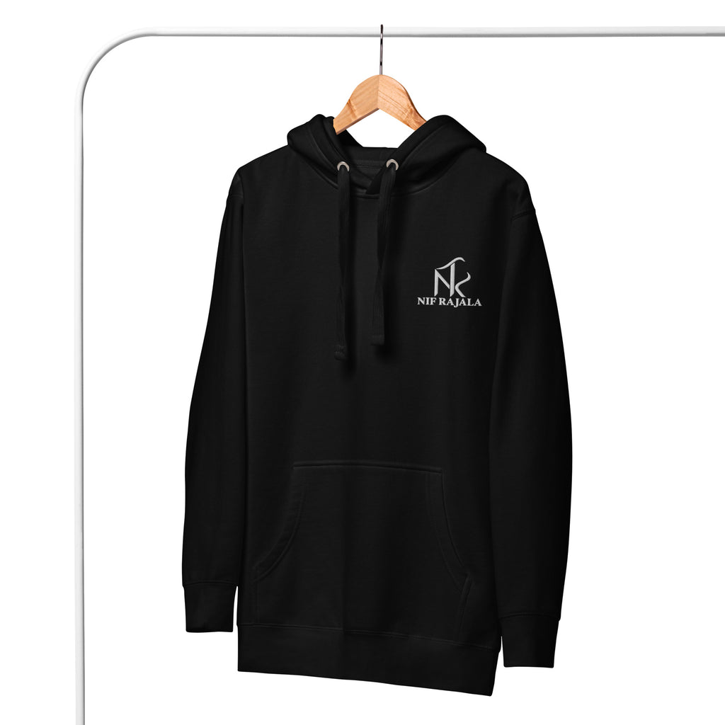 Hoodie Signature NIF RAJALA noir – vue de face