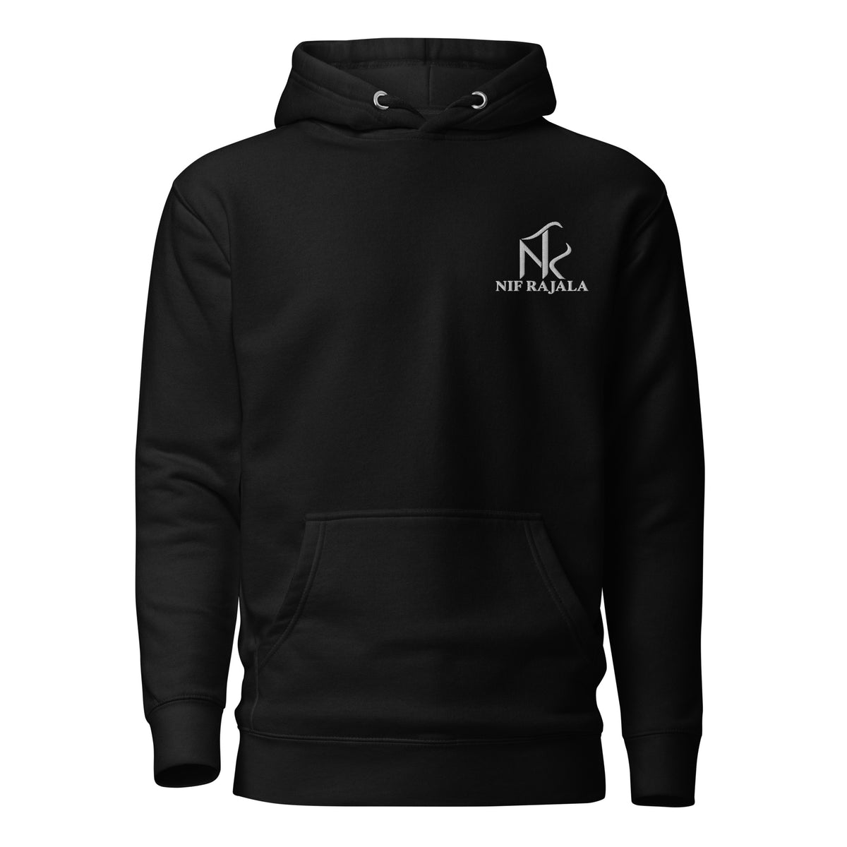 Hoodie Signature NIF RAJALA noir – vue de face