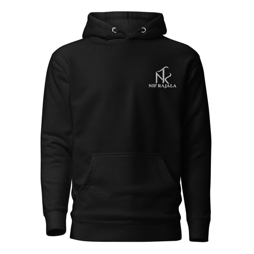 Hoodie Signature NIF RAJALA noir – vue de face