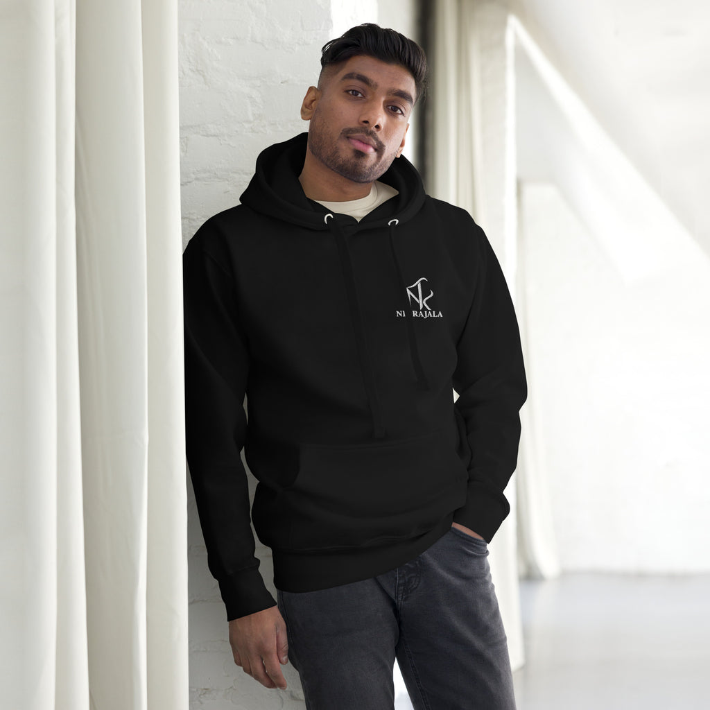 Hoodie Signature NIF RAJALA noir – vue de face