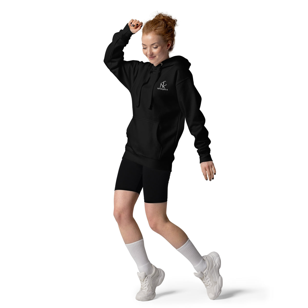 Hoodie Signature NIF RAJALA noir – vue de face