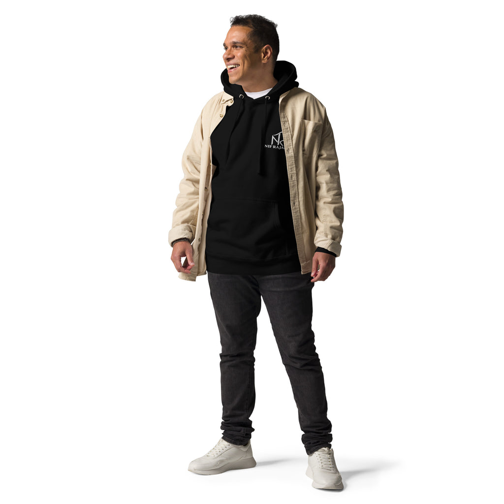 Hoodie Signature NIF RAJALA noir – vue de face